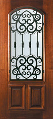 WDMA 32x80 Door (2ft8in by 6ft8in) Exterior Mahogany 80in Arch Lite Barcelona Door 1