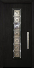 WDMA 32x80 Door (2ft8in by 6ft8in) Exterior Mahogany 80in Malibu Contemporary Door with Speakeasy 2