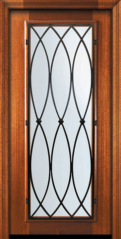 WDMA 32x80 Door (2ft8in by 6ft8in) Exterior Mahogany 80in Full Lite La Salle Door 2