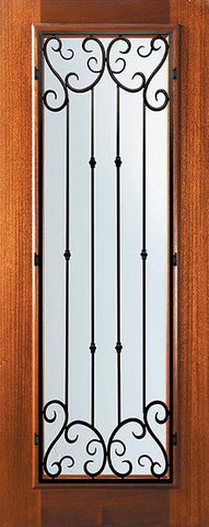 WDMA 32x80 Door (2ft8in by 6ft8in) Exterior Mahogany 80in Full Lite Valencia Door 1