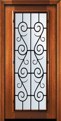 WDMA 32x80 Door (2ft8in by 6ft8in) Exterior Mahogany 80in Full Lite St. Charles Door 2