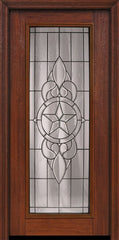 WDMA 32x80 Door (2ft8in by 6ft8in) Exterior Cherry 80in Full Lite Brazos / Walnut Door 1