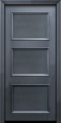 WDMA 32x80 Door (2ft8in by 6ft8in) Exterior 80in ThermaPlus Steel 3 Panel Solid Continental Door 1
