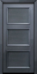 WDMA 32x80 Door (2ft8in by 6ft8in) Exterior 80in ThermaPlus Steel 3 Panel Solid Continental Door 1