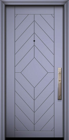 WDMA 32x80 Door (2ft8in by 6ft8in) Exterior Smooth 80in Lynnwood Solid Contemporary Door 1