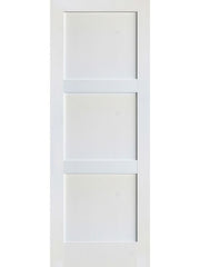 WDMA 32x96 Door (2ft8in by 8ft) Interior Swing Smooth 96in 3 Panel Primed Shaker 1-3/4in 1