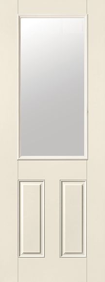 WDMA 32x96 Door (2ft8in by 8ft) Exterior Smooth Fiberglass Impact Door 8ft 1/2 Lite Clear 1