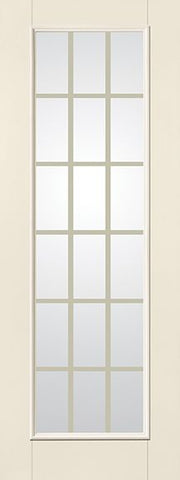 WDMA 32x96 Door (2ft8in by 8ft) Patio Smooth Fiberglass Impact French Door 8ft Full Lite With Stile GBG Flat White 1