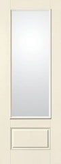 WDMA 32x96 Door (2ft8in by 8ft) Patio Smooth Fiberglass Impact French Door 8ft 3/4 Lite Clear 1