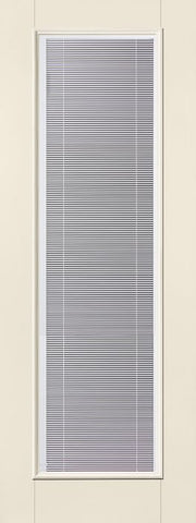 WDMA 32x96 Door (2ft8in by 8ft) French Smooth Fiberglass Impact Door 8ft Full Lite With Stile Lines Blinds 2