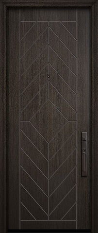 WDMA 32x96 Door (2ft8in by 8ft) Exterior Mahogany IMPACT | 96in Lynnwood Solid Contemporary Door 1