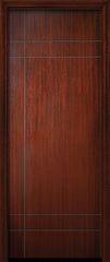 WDMA 32x96 Door (2ft8in by 8ft) Exterior Mahogany IMPACT | 96in Inglewood Solid Contemporary Door 1