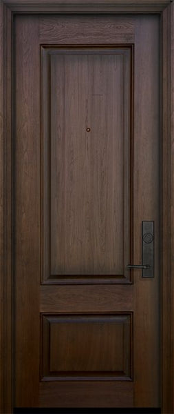WDMA 32x96 Door (2ft8in by 8ft) Exterior Mahogany IMPACT | 96in 2 Panel Square Door 1
