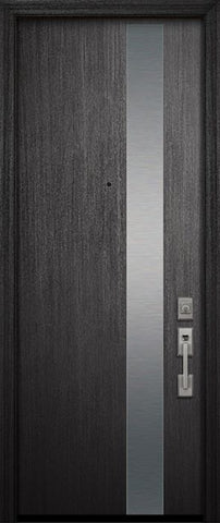 WDMA 32x96 Door (2ft8in by 8ft) Exterior Mahogany 96in Costa Mesa Steel Contemporary Door 2