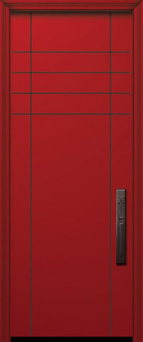WDMA 32x96 Door (2ft8in by 8ft) Exterior Smooth 96in Fleetwood Solid Contemporary Door 1