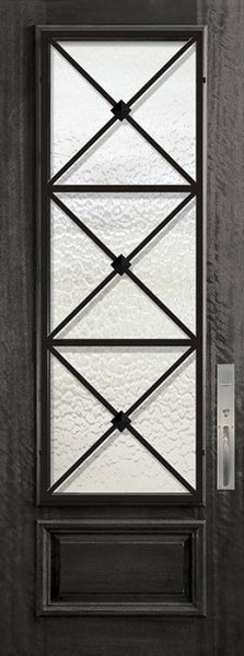 WDMA 32x96 Door (2ft8in by 8ft) Exterior Mahogany 96in 3/4 Lite Republic Portobello Door 1
