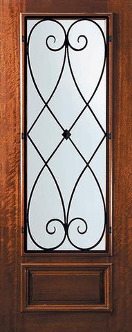 WDMA 32x96 Door (2ft8in by 8ft) Exterior Mahogany 96in 3/4 Lite Charleston Door 1