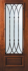 WDMA 32x96 Door (2ft8in by 8ft) Exterior Mahogany 96in 3/4 Lite Warwick Door 1