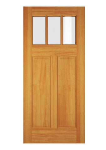 WDMA 34x78 Door (2ft10in by 6ft6in) Exterior Swing Oak Wood Top View Craftsman Single Door 1