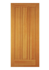 WDMA 34x78 Door (2ft10in by 6ft6in) Exterior Swing Knotty Pine Wood 3 Panel Single Door 1