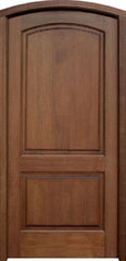 WDMA 34x78 Door (2ft10in by 6ft6in) Exterior Mahogany Belle Meade Impact Single Door/Arch Top 1