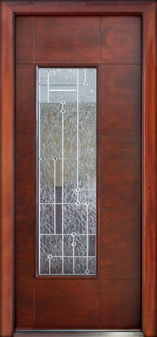 WDMA 34x78 Door (2ft10in by 6ft6in) Exterior Mahogany Milan Corsico Single Door R 1