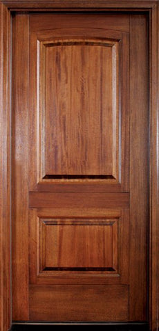 WDMA 34x78 Door (2ft10in by 6ft6in) Exterior Mahogany Solid Panel Single Door Santa Barbara 1