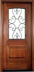 WDMA 34x78 Door (2ft10in by 6ft6in) Exterior Mahogany El Presidio Single Door Santa Barbara 1