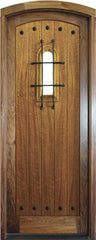 WDMA 34x78 Door (2ft10in by 6ft6in) Exterior Mahogany Chancery Single/Arch Top w Speakeasy Tuscany 1