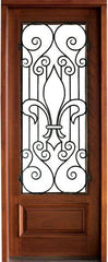 WDMA 34x78 Door (2ft10in by 6ft6in) Exterior Mahogany Bienville Single Wakefield 1