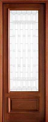 WDMA 34x78 Door (2ft10in by 6ft6in) Exterior Mahogany Tessera Single Wakefield 1