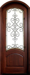 WDMA 34x78 Door (2ft10in by 6ft6in) Exterior Mahogany Gilford Single/Arch Top Aberdeen 1