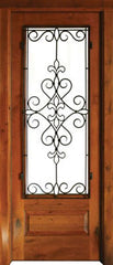 WDMA 34x78 Door (2ft10in by 6ft6in) Exterior Knotty Alder Oconee Gilford Single Door 1