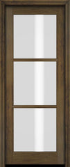 WDMA 34x78 Door (2ft10in by 6ft6in) Exterior Barn Mahogany 3 Lite TDL or Interior Single Door 3