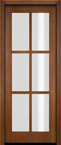 WDMA 34x78 Door (2ft10in by 6ft6in) French Barn Mahogany 6 Lite TDL Exterior or Interior Single Door 4