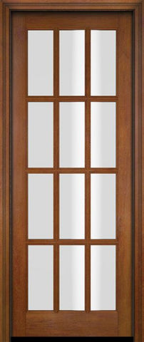 WDMA 34x78 Door (2ft10in by 6ft6in) French Swing Mahogany 12 Lite TDL Exterior or Interior Single Door 4