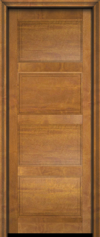 WDMA 34x78 Door (2ft10in by 6ft6in) Interior Swing Mahogany 4 Panel Solid Transitional Exterior or Single Door 2