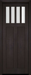WDMA 34x78 Door (2ft10in by 6ft6in) Exterior Barn Mahogany 4 Horizontal Lite Craftsman or Interior Single Door 2
