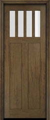WDMA 34x78 Door (2ft10in by 6ft6in) Exterior Barn Mahogany 4 Horizontal Lite Craftsman or Interior Single Door 3