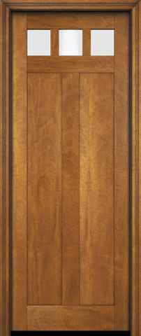 WDMA 34x78 Door (2ft10in by 6ft6in) Exterior Barn Mahogany Top View Lite Craftsman 2 Panel or Interior Single Door 2