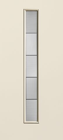 WDMA 34x80 Door (2ft10in by 6ft8in) Exterior Smooth Fiberglass Door Linea Centered Axis 6ft8in 1