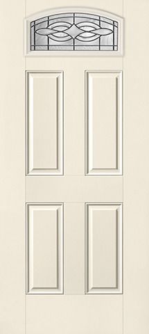 WDMA 34x80 Door (2ft10in by 6ft8in) Exterior Smooth Wellesley Camber Top Lite 4 Panel Star Single Door 1