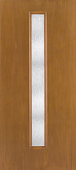 WDMA 34x80 Door (2ft10in by 6ft8in) Exterior Oak Fiberglass Door Linea Centered Chord 6ft8in 2
