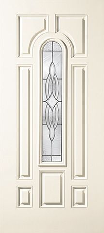 WDMA 34x80 Door (2ft10in by 6ft8in) Exterior Smooth Wellesley Center Arch Lite 7 Panel Star Single Door 1