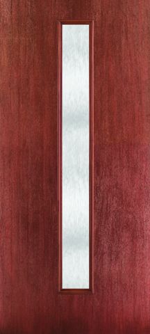 WDMA 34x80 Door (2ft10in by 6ft8in) Exterior Mahogany Fiberglass Door Linea Centered Chord 6ft8in 1