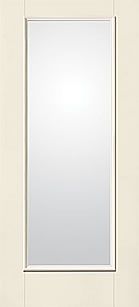 WDMA 34x80 Door (2ft10in by 6ft8in) French Smooth Fiberglass Impact Door Full Lite Clear 6ft8in 1