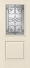 WDMA 34x80 Door (2ft10in by 6ft8in) Exterior Smooth Salinas Half Lite 1 Panel Star Single Door 1