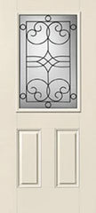 WDMA 34x80 Door (2ft10in by 6ft8in) Exterior Smooth Salinas Half Lite 2 Panel Star Single Door 1