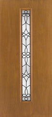 WDMA 34x80 Door (2ft10in by 6ft8in) Exterior Oak Fiberglass Door Linea Centered Salinas 6ft8in 2