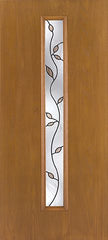 WDMA 34x80 Door (2ft10in by 6ft8in) Exterior Oak Fiberglass Door Linea Centered Avonlea 6ft8in 2